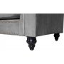 Chesterfield 3-seters sofa 210 cm gr� fl�yel