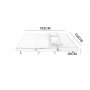 Helsingborg utfellbar sovesofa - Gr� | 193 cm