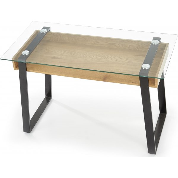 Emma skrivebord 120 x 60 cm - Eik/svart Emma skrivebord 120 x 60 cm - Eik/svart