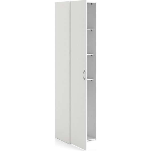Hvit Space-garderobe - 40 cm bred - 175 cm høy Hvit Space-garderobe - 40 cm bred - 175 cm høy