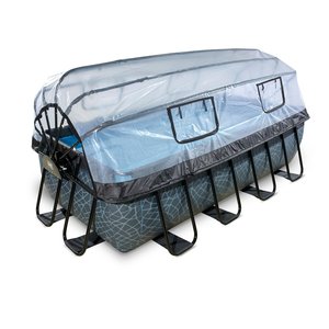 Basseng 4x2 m Premium + Tak & varmepumpe Basseng 4x2 m Premium + Tak & varmepumpe