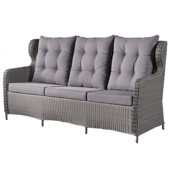 Alaska utembelgruppe hy rygg med recliner (3+1+1) - Gr kunstrotting