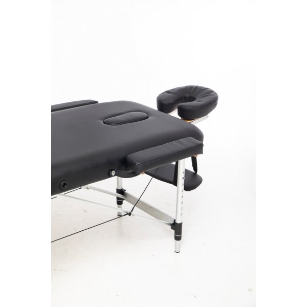 Massasjebord med metallben - 2 soner - Svart