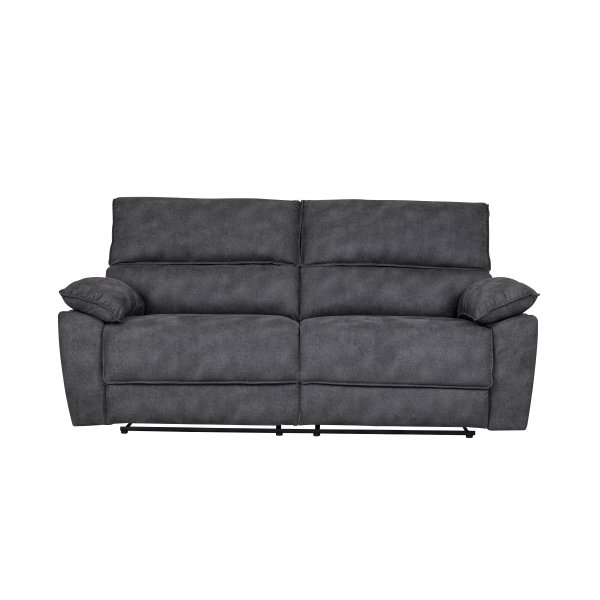 2-seters lenestolsofa ekstra bred i gr�tt - 197 cm