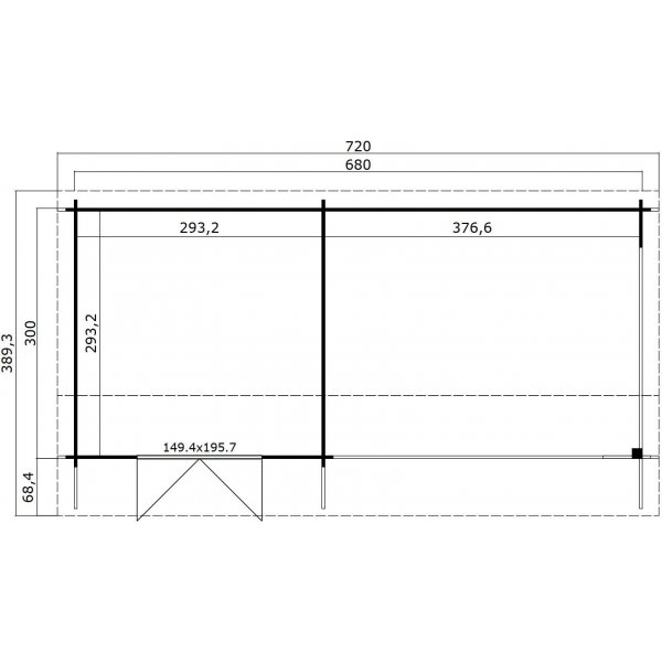 Attefall hus Nancy - 22,4 m² Attefall hus Nancy - 22,4 m²