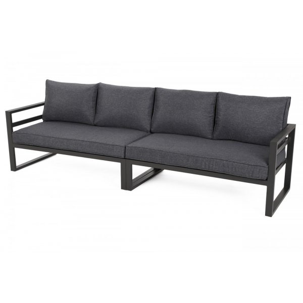 Modulsofa Mediolan med bord - Gr�/m�rkegr�