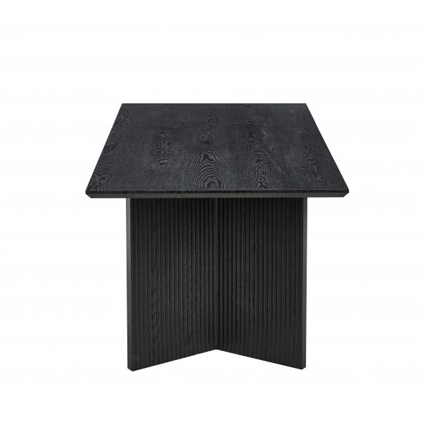 Crossby spisebord 180x90 cm - Sortbeiset eik Crossby spisebord 180x90 cm - Sortbeiset eik