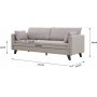 Sovesofa 210 cm beige - Bella Sovesofa 210 cm beige - Bella