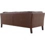 Sofa 3-seter brun vintage PU 198 cm - Heritage Sofa 3-seter brun vintage PU 198 cm - Heritage