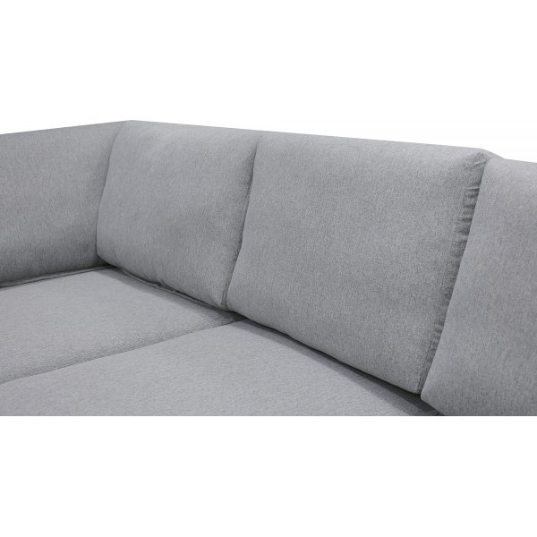 U-formet sofa med oppbevaring 367 cm grå U-formet sofa med oppbevaring 367 cm grå