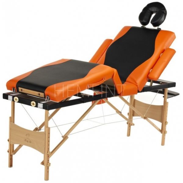 Massasjebenk med treben - 4 soner - Tofarget