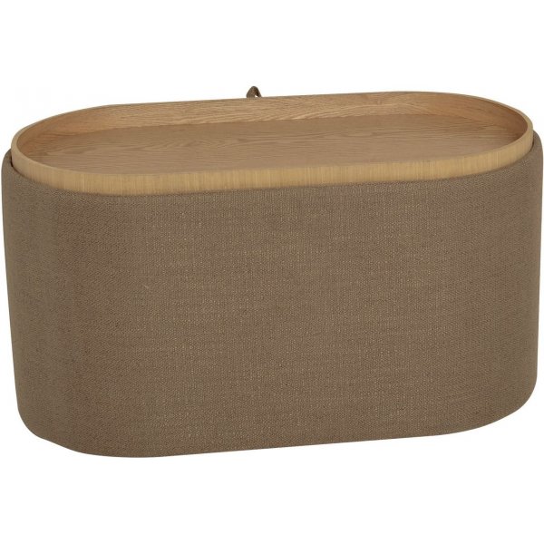Maiko puff oval - Brun