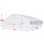 Partytelt i PVC - 8 x 12 m