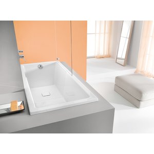 Rektangulär badekar med dusjsone for innbygging - Space Line | dybde 48 cm Rektangulär badekar med dusjsone for innbygging - Space Line | dybde 48 cm