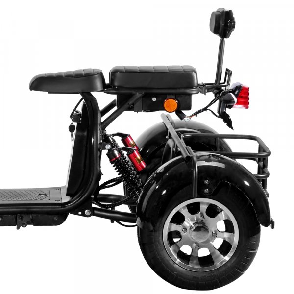Elscooter Trehjulssykkel - Svart 2000W Elscooter Trehjulssykkel - Svart 2000W