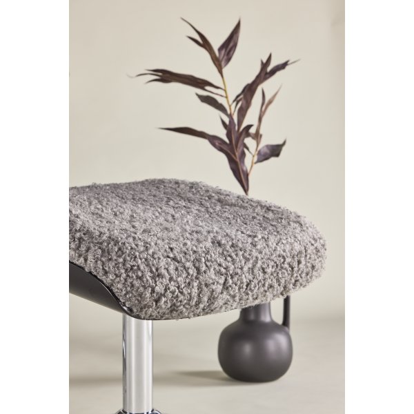 Lenestol med fotskammel Gr� Teddy