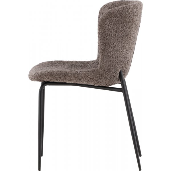 Modesto spisestol - Brun boucle