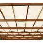 Trepergola i mørkebrun furu - Søyler og bjelker - 365x300 cm, høyde 215 cm Trepergola i mørkebrun furu - Søyler og bjelker - 365x300 cm, høyde 215 cm
