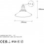 Konisk vegglampe 12196 - Gull Konisk vegglampe 12196 - Gull