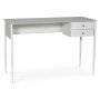 Flash-skrivebord 120x50 cm - Hvit / Messing