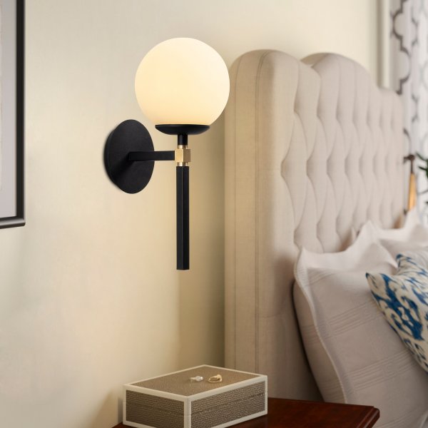 Gondol vegglampe 3041 - Sort/hvit