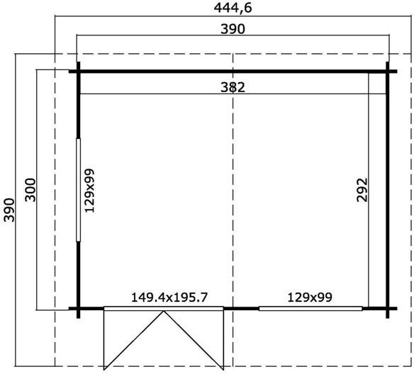 Anneks Frideborg A - 11,5 m² Anneks Frideborg A - 11,5 m²