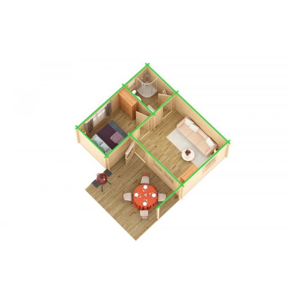 Fritidshus Pamela - 28 m² Fritidshus Pamela - 28 m²