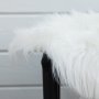 Katy trap 180 x 55 cm - Hvit fuskepels