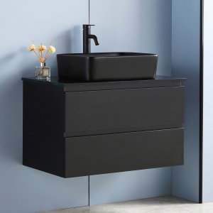 Toalett 80 cm | Med servant i svart design | Nimbus Toalett 80 cm | Med servant i svart design | Nimbus