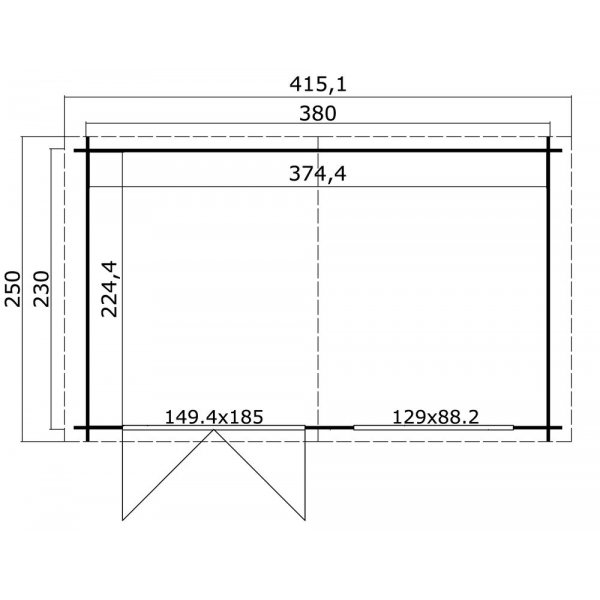 Anneks/ bod Ruben 30 - 8,7 m² Anneks/ bod Ruben 30 - 8,7 m²