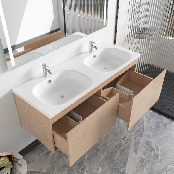 Baderomsmøbler Siena - Lett treimitasjon Baderomsmøbler Siena - Lett treimitasjon