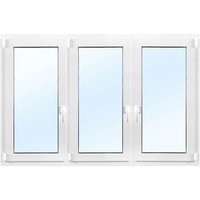 Vindu PVC Sidehengslet 2-Lags - 3-Rams Innadslående Vindu PVC Sidehengslet 2-Lags - 3-Rams Innadslående