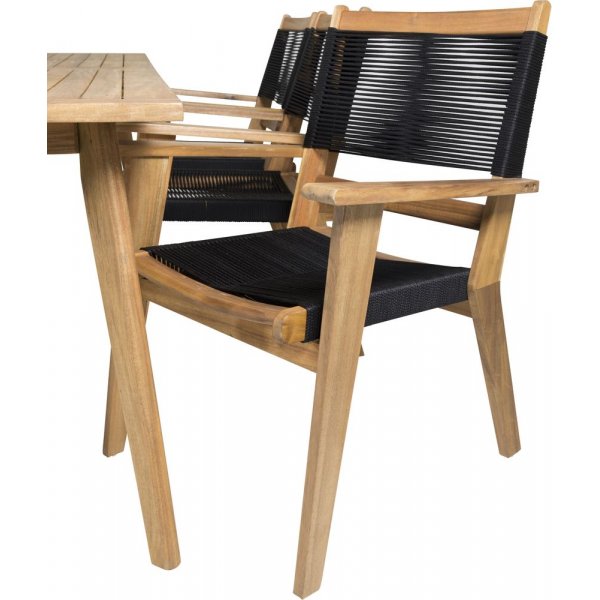 Charlottenberg Spisegruppe (220x100) - Natur - 6 Stoler - 15995 ...