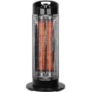 Terrassevarmer stende - 600-1200W - Svart