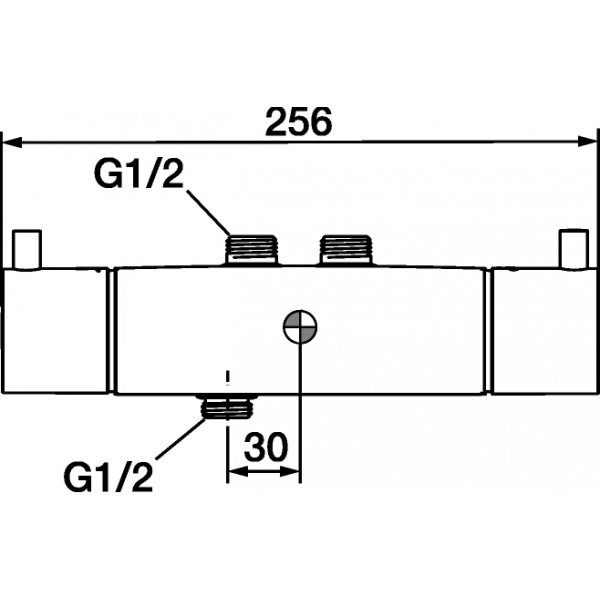 FM Mattsson Sikkerhetsbatteri for dusj (40 c/c), Garda Chrome - 9686-0000