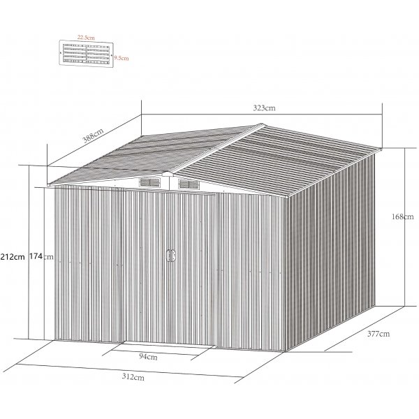 Lager og redskapsbod - 12,5m² Lager og redskapsbod - 12,5m²