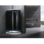 Dusjkabinett Nordamist Artemis 120x80x215 cm - Svart og hvit, komplett med blandebatteri