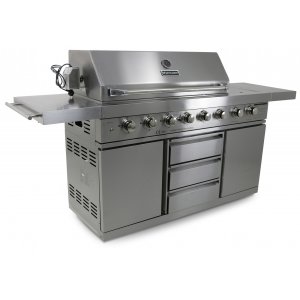 Stor gassgrill i rustfritt stål i New Orleans Stor gassgrill i rustfritt stål i New Orleans