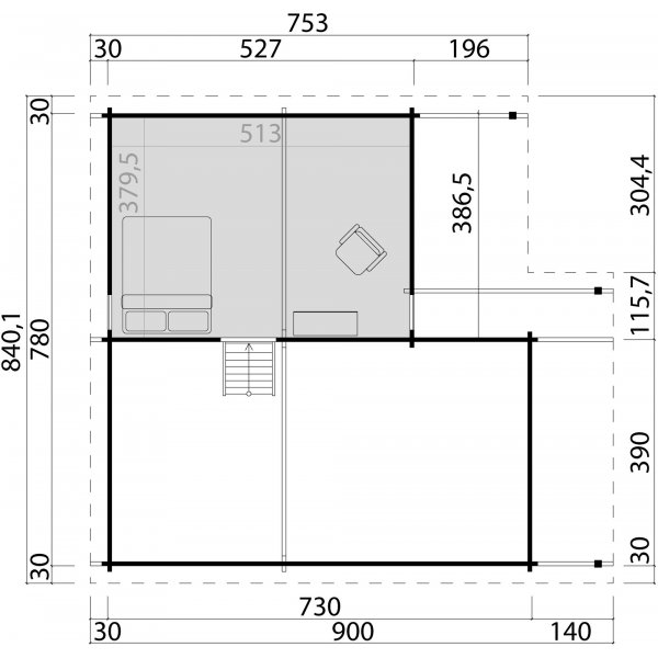 Feriehus Gustav - 60 m² Feriehus Gustav - 60 m²