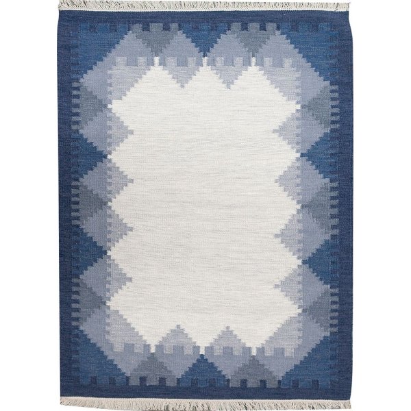 Kilim teppe Karlskrona - Blå - 80x280 cm Kilim teppe Karlskrona - Blå - 80x280 cm
