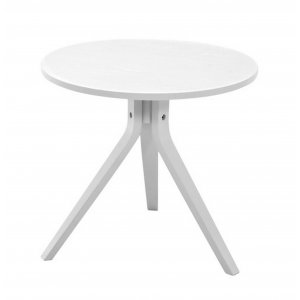 Mayflower sofabord rundt 50 cm - Hvitt