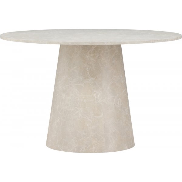 Spisebord Ø120 cm - Beige marmor - Lanzo Spisebord Ø120 cm - Beige marmor - Lanzo