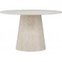 1 Spisebord Ø120 cm - Beige marmor - Lanzo