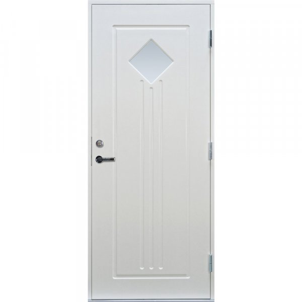 Ytterdør Oslo med vindu - klart glass + Håndtakspakke Ytterdør Oslo med vindu - klart glass + Håndtakspakke