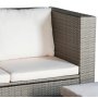Key West utendrs gruppe; hjrnesofa med bord, fotskammel og oppbevaring - Brun syntetisk rotting