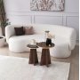 Sjampinjong sidebordsett �30/40 cm - Gull/valn�tt