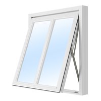 Toppsvingvindu med sprosse - 2-glass - Tre Toppsvingvindu med sprosse - 2-glass - Tre