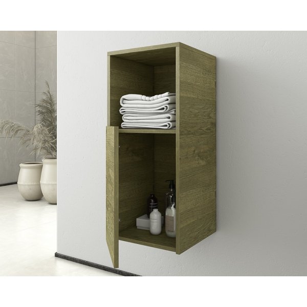 M�belpakke Sorrento 85 - Naturfarget med speil- & sideskap