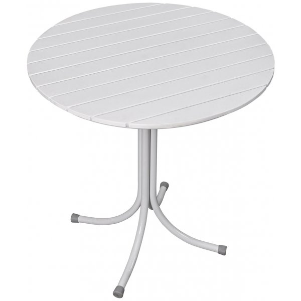 Utebord 70 cm Hvitt - Holmsund + Rengjringsspray for utembler