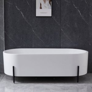 Badekar | 170x75cm | Svarte føtter | Moderne design Badekar | 170x75cm | Svarte føtter | Moderne design